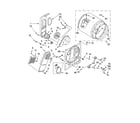 Whirlpool WED5321SQ0 bulkhead parts, optional parts (not included) diagram