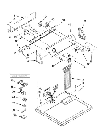 Top and console parts