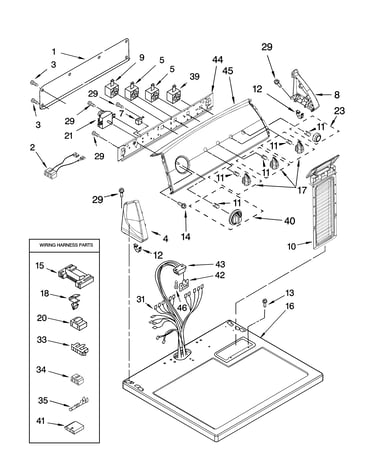 Top and console parts