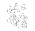 Whirlpool WED5821SW0 bulkhead parts, optional parts (not included) diagram
