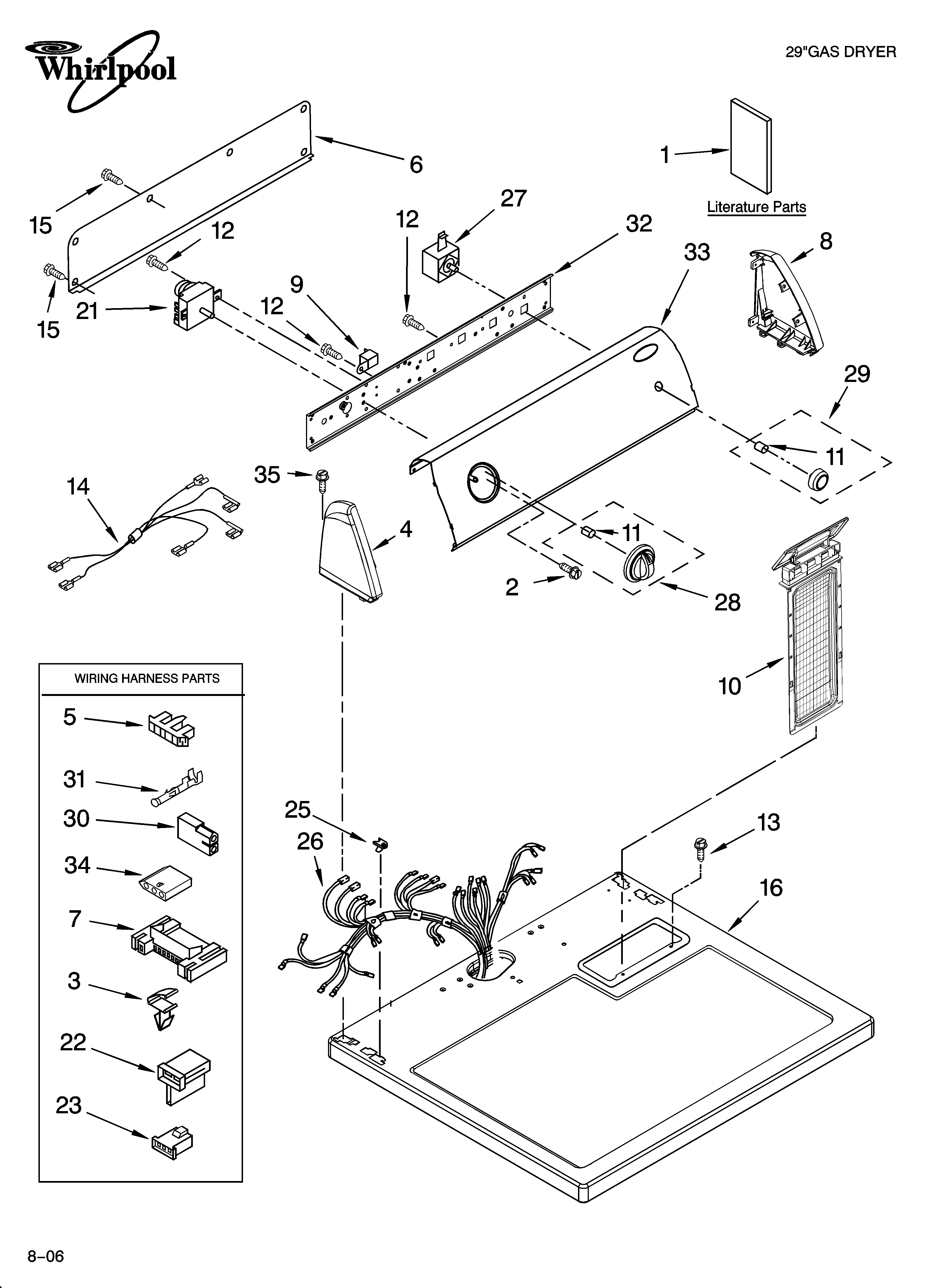 Top and console parts