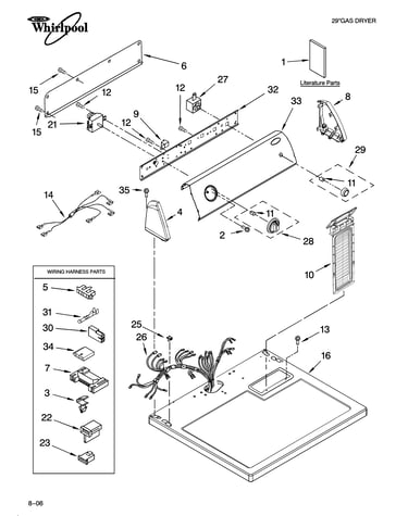 Top and console parts