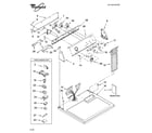 Whirlpool WGD5790SQ0 top and console parts diagram