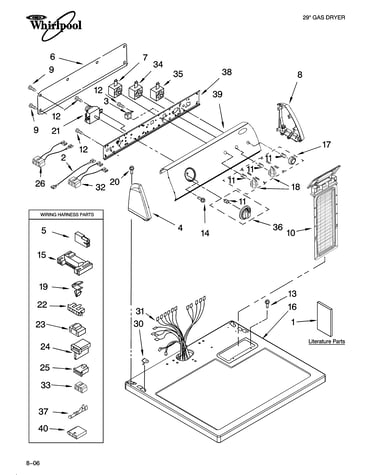 Top and console parts