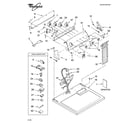 Whirlpool WGD5860SW0 top and console parts diagram