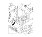 Whirlpool WGD5860SW0 cabinet parts diagram