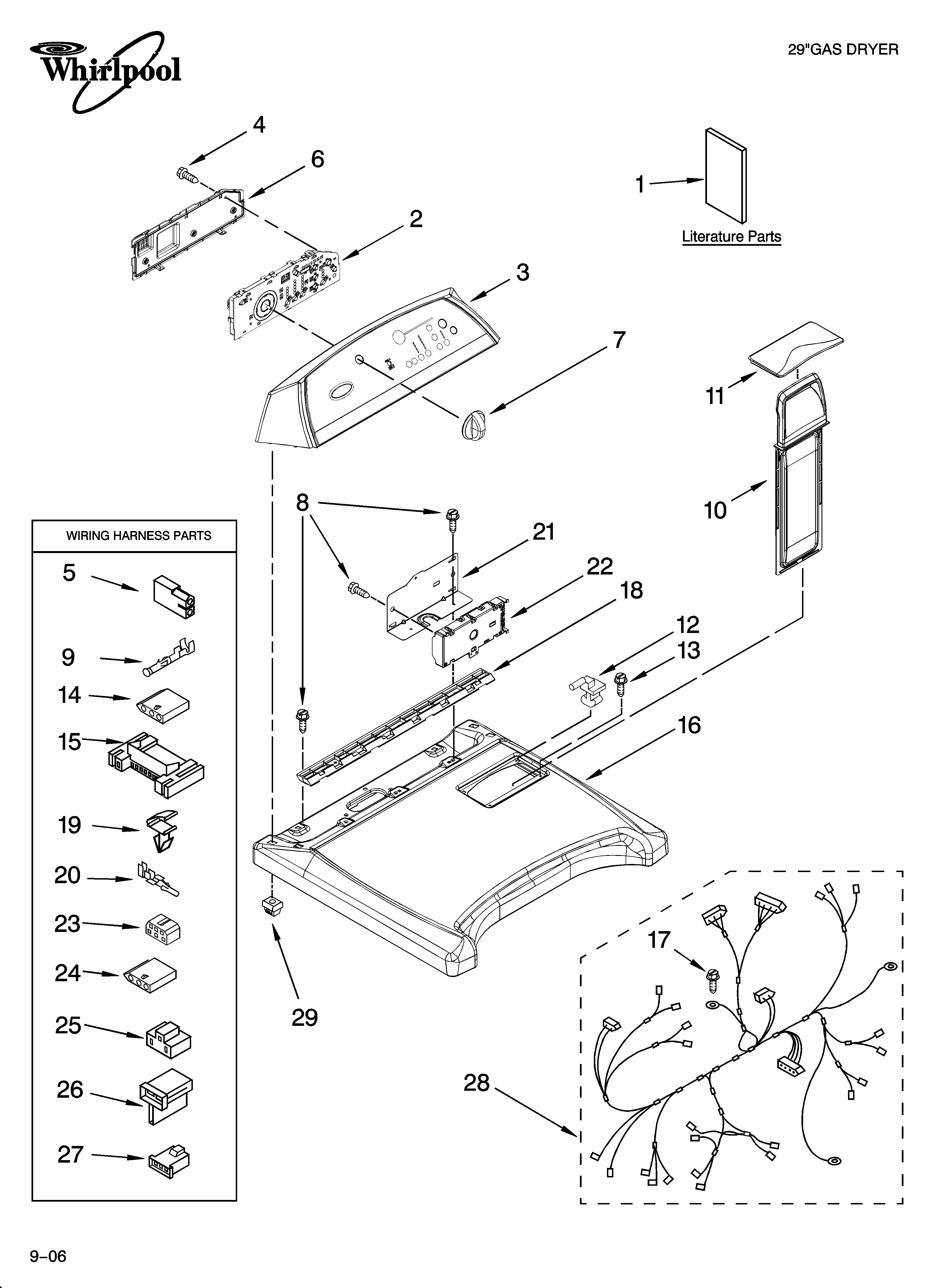 Top and console parts