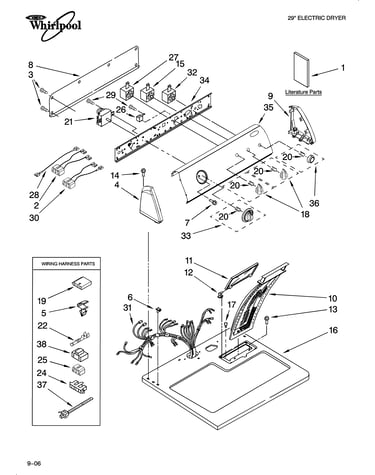 Top and console parts