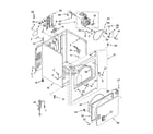 Whirlpool 3DWED5605SQ0 cabinet parts diagram