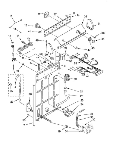 Controls and rear panel parts