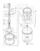 Agitator, basket and tub parts