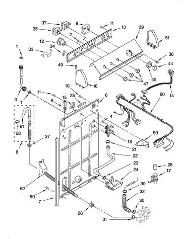 Controls and rear panel parts