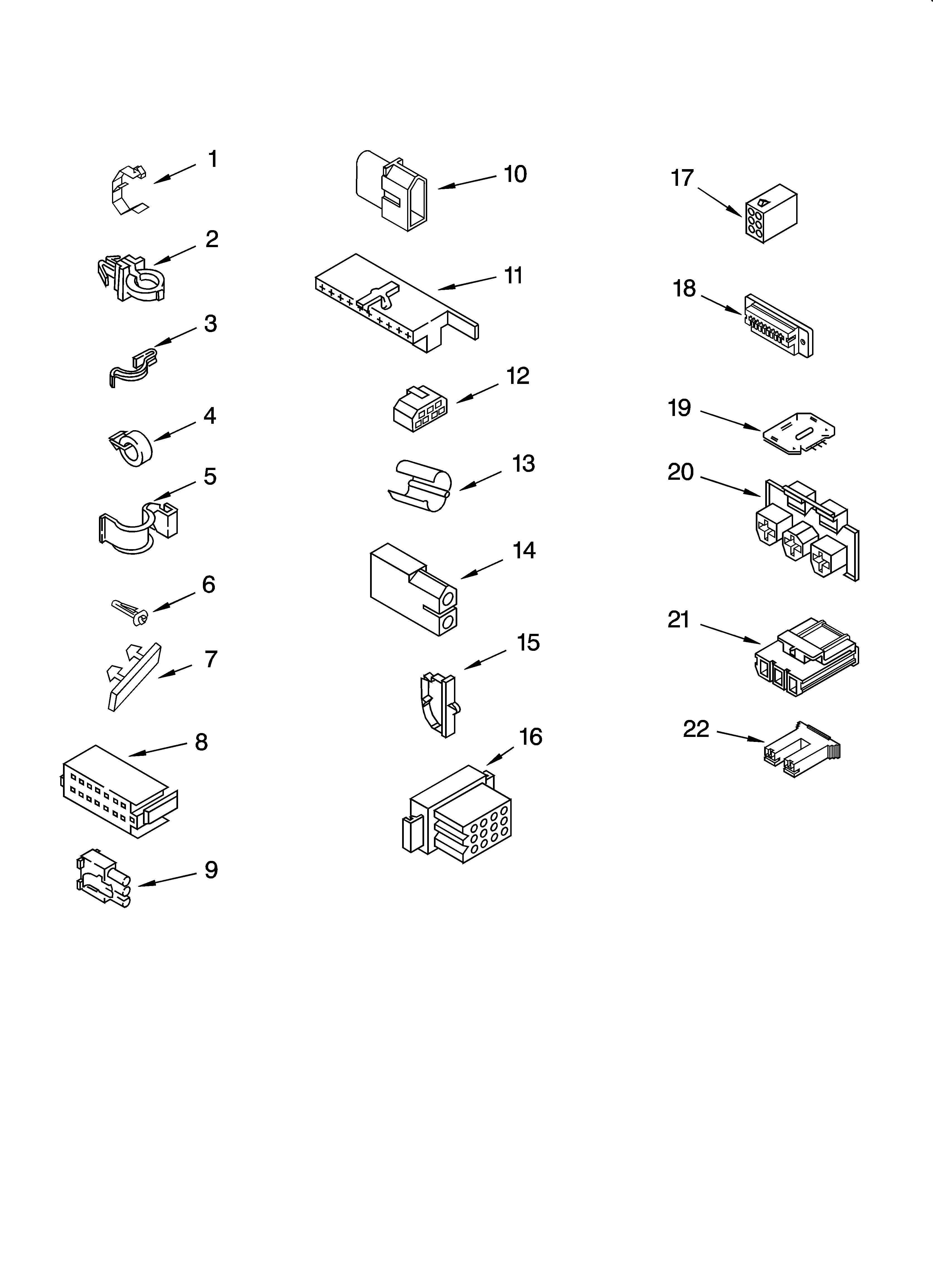 Wiring harness parts