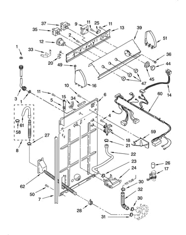 Controls and rear panel parts
