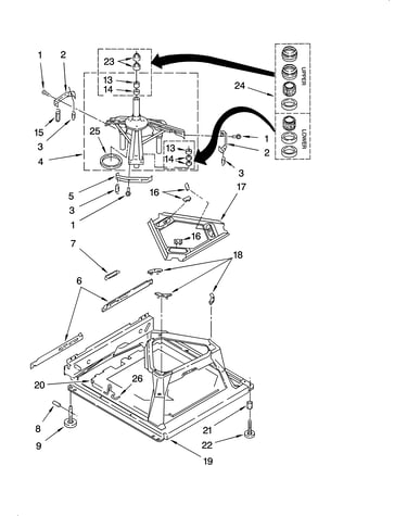 Machine base parts