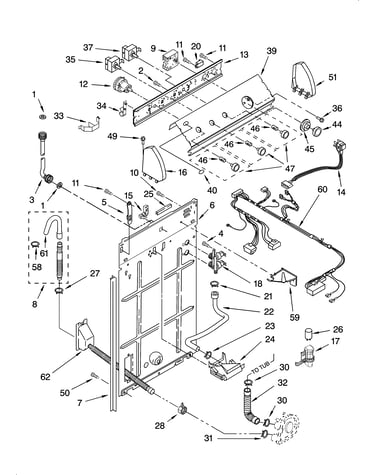 Controls and rear panel parts
