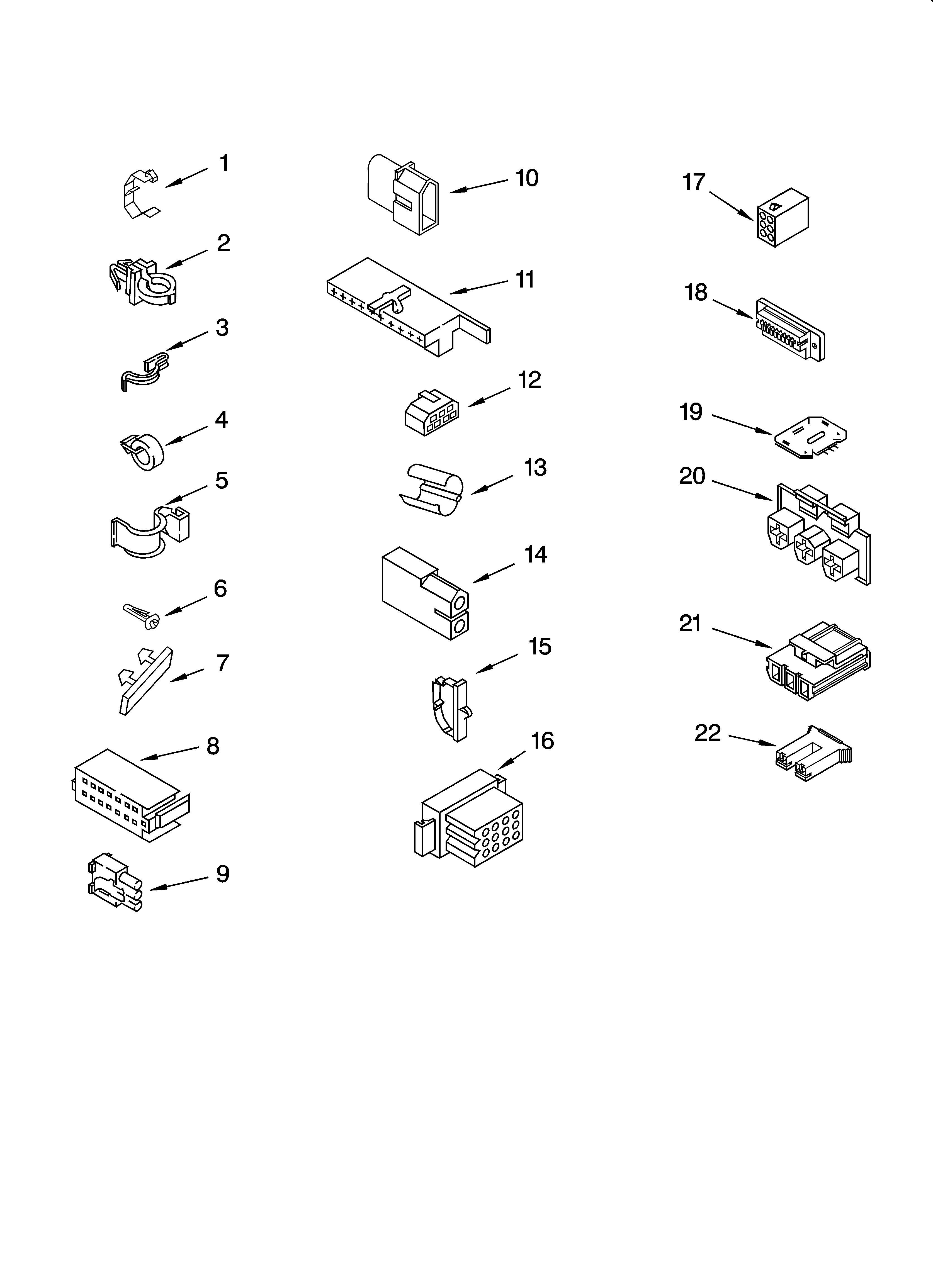 Wiring harness parts