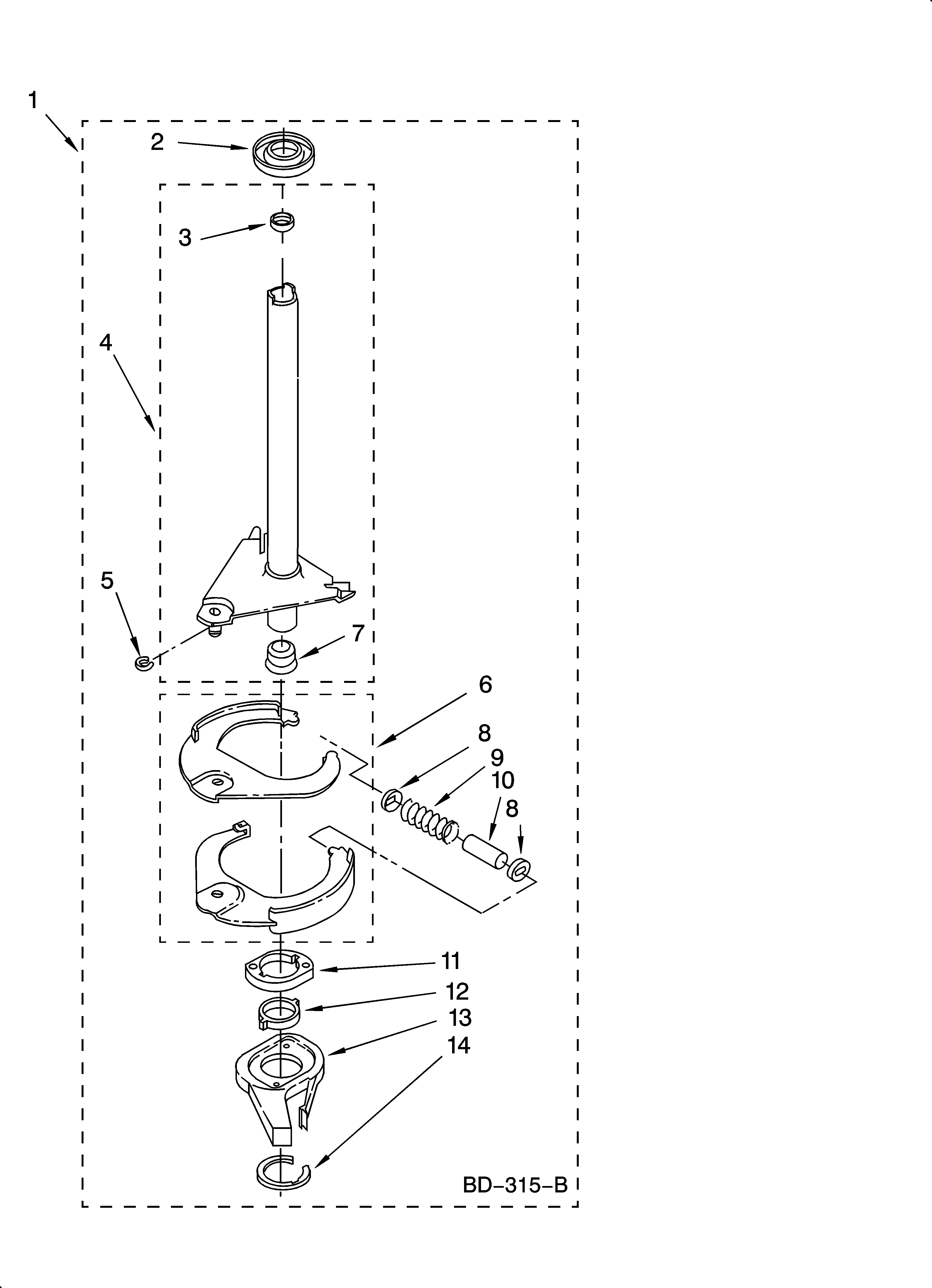 Brake and drive tube parts