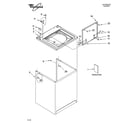 Whirlpool 8TLSR7432LT0 top and cabinet parts diagram