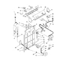 Whirlpool 8TLSR7432LT0 controls and rear panel parts diagram