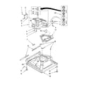 Whirlpool 8TLSR7432LT0 machine base parts diagram