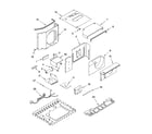 Whirlpool ACC082XR0 air flow and control parts diagram