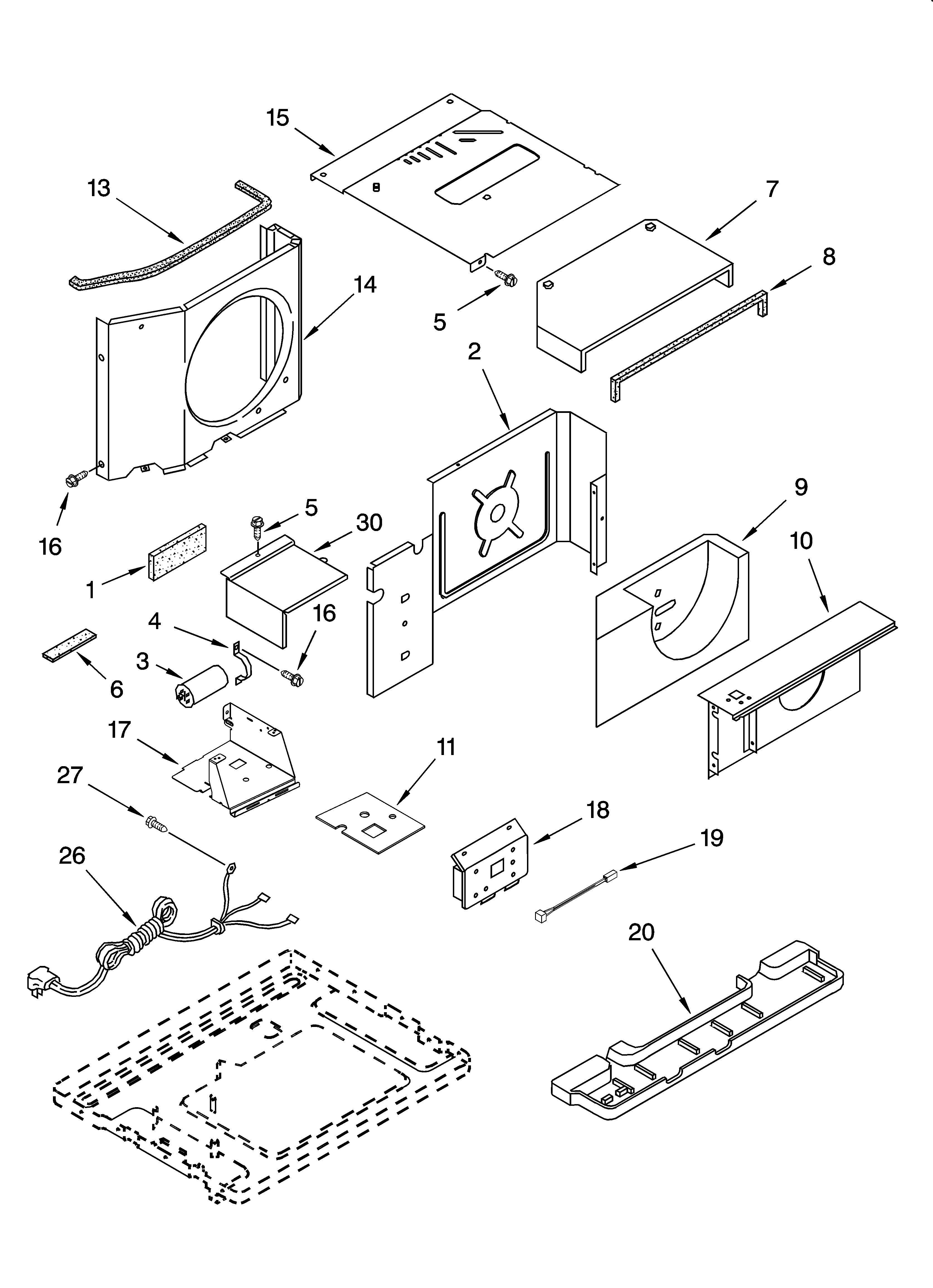 Air flow and control parts