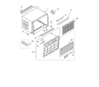 Whirlpool ACC184XR0 cabinet parts diagram