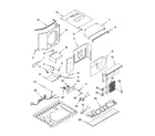 Whirlpool ACE124XP0 air flow and control parts diagram