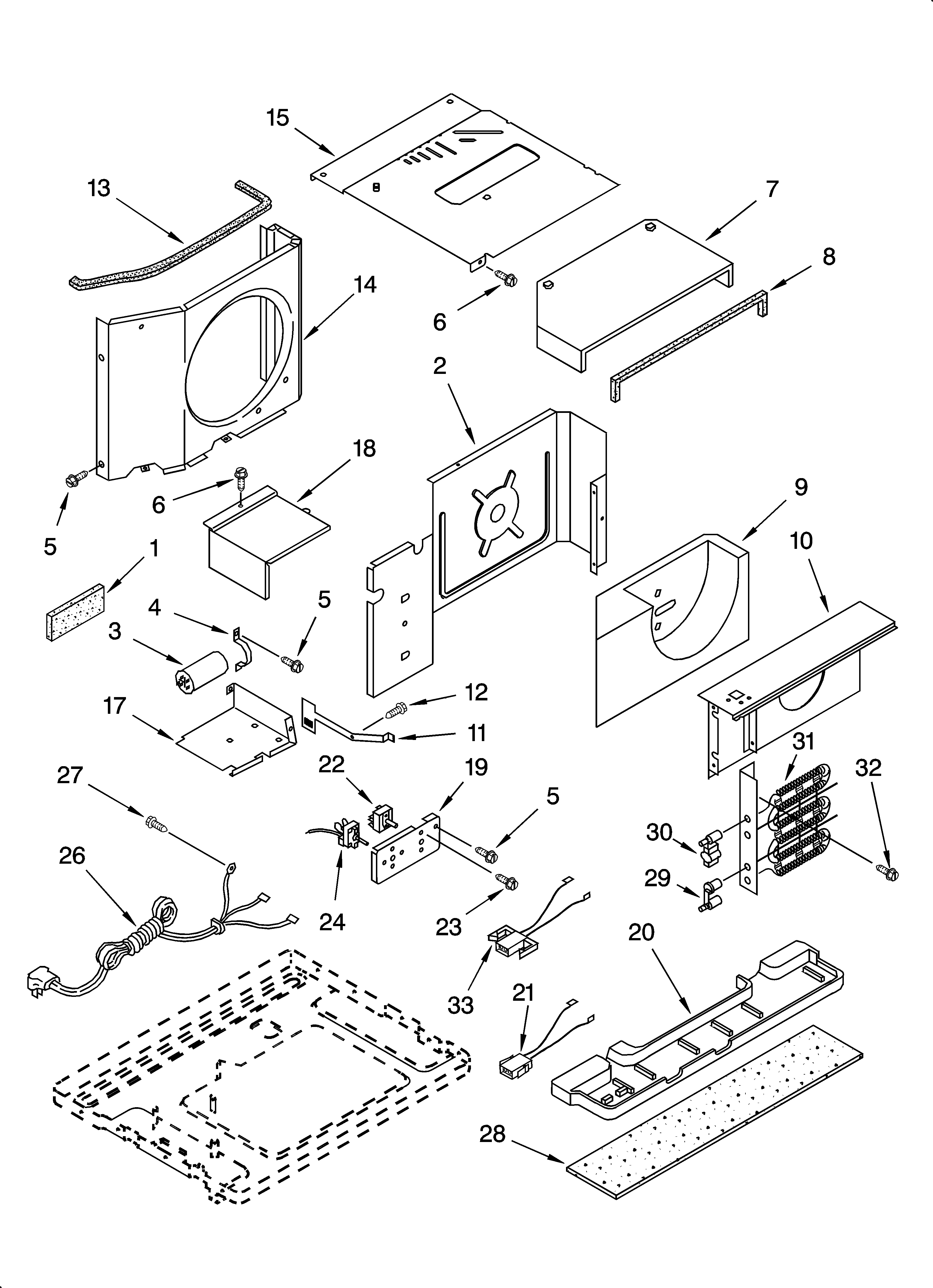 Air flow and control parts
