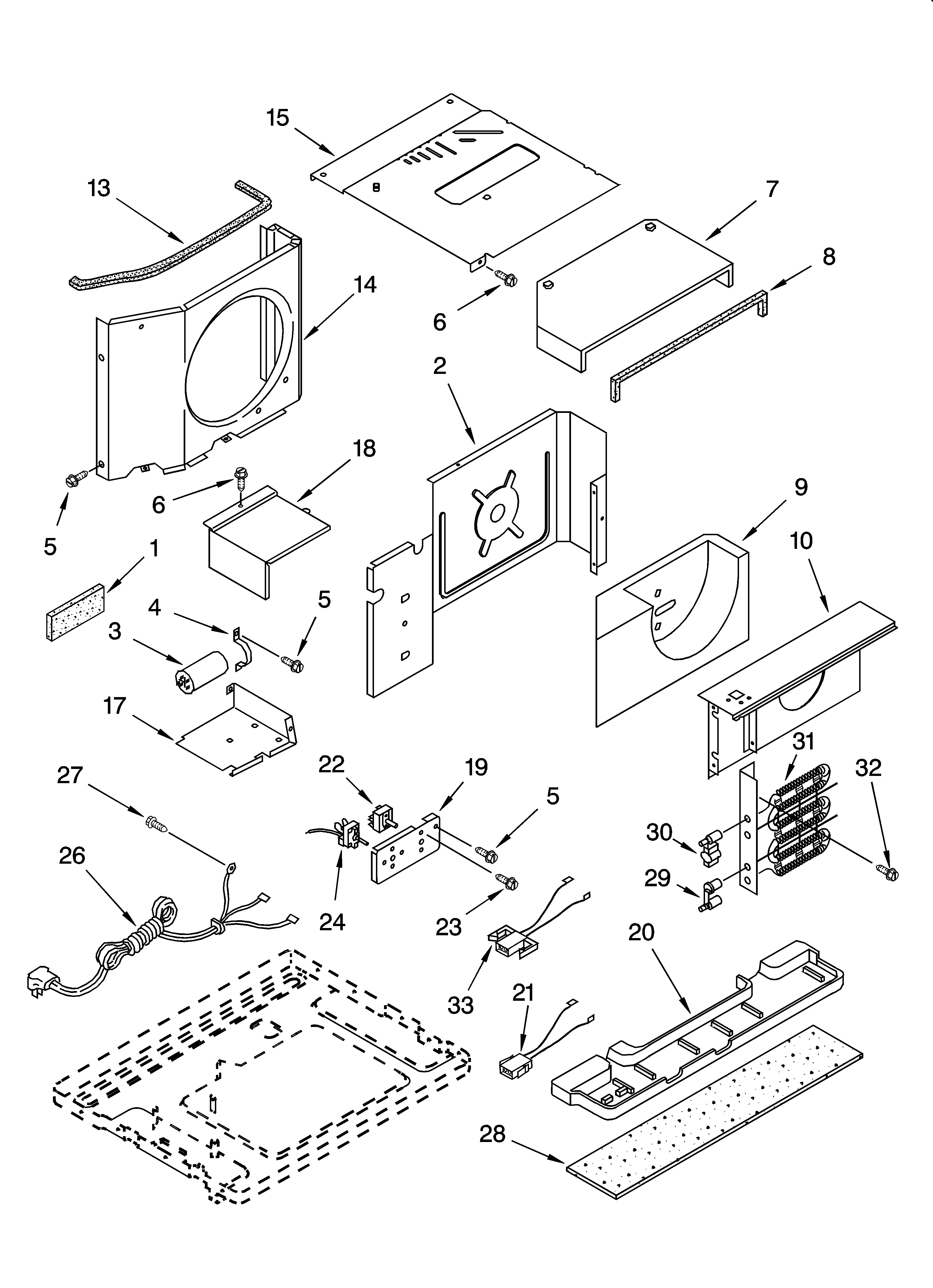 Air flow and control parts