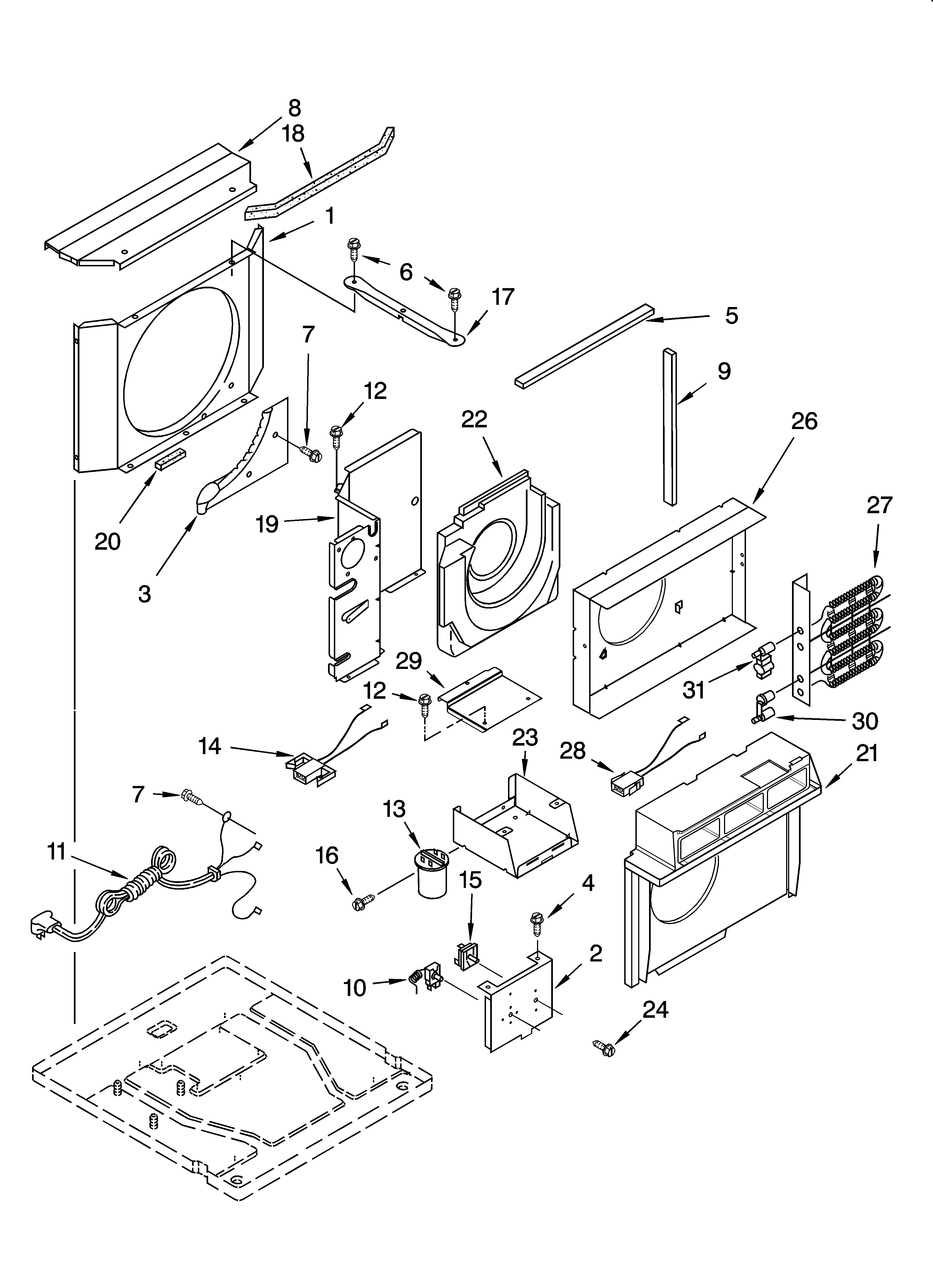 Airflow and control parts