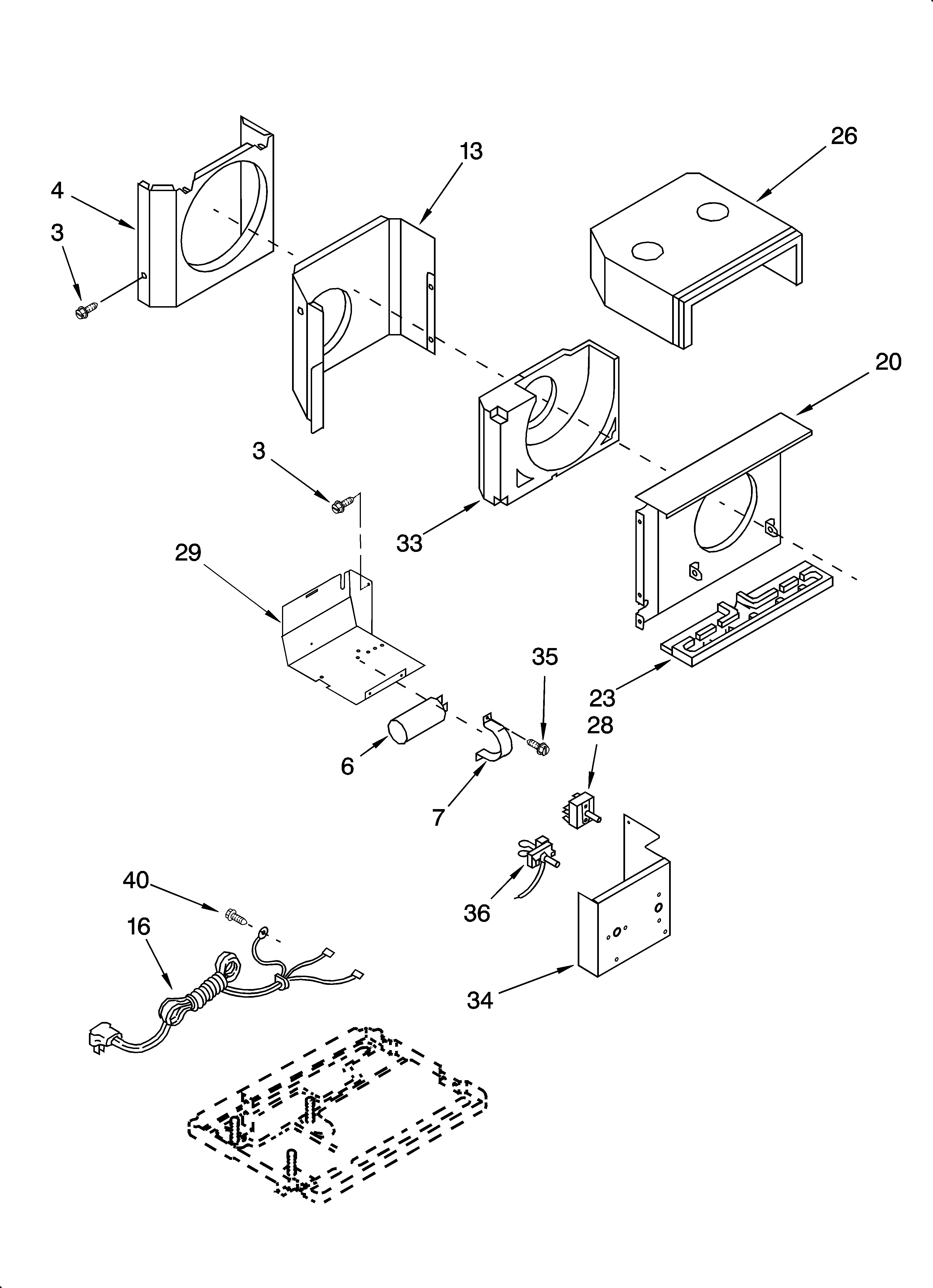 Air flow and control parts