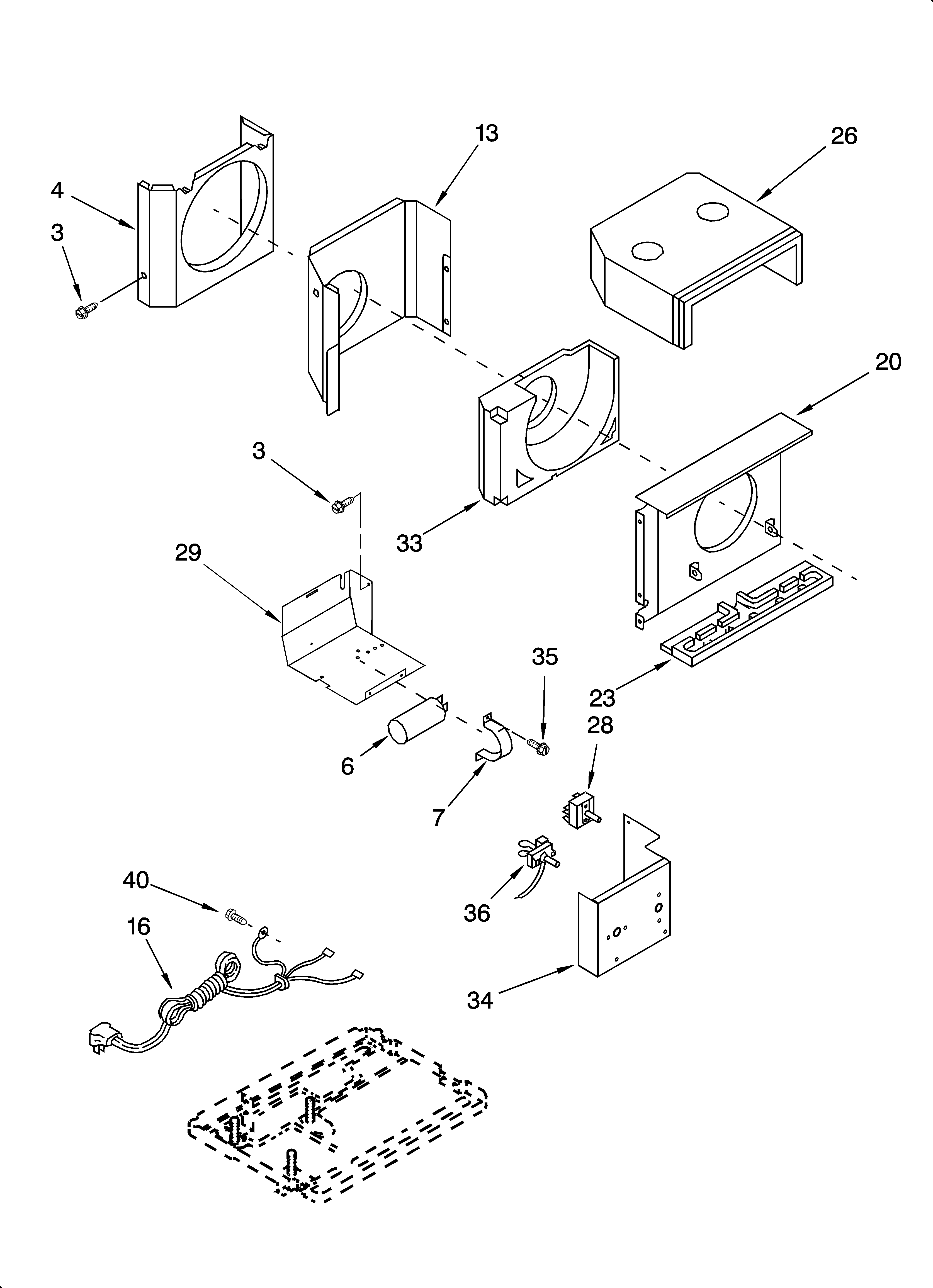 Air flow and control parts