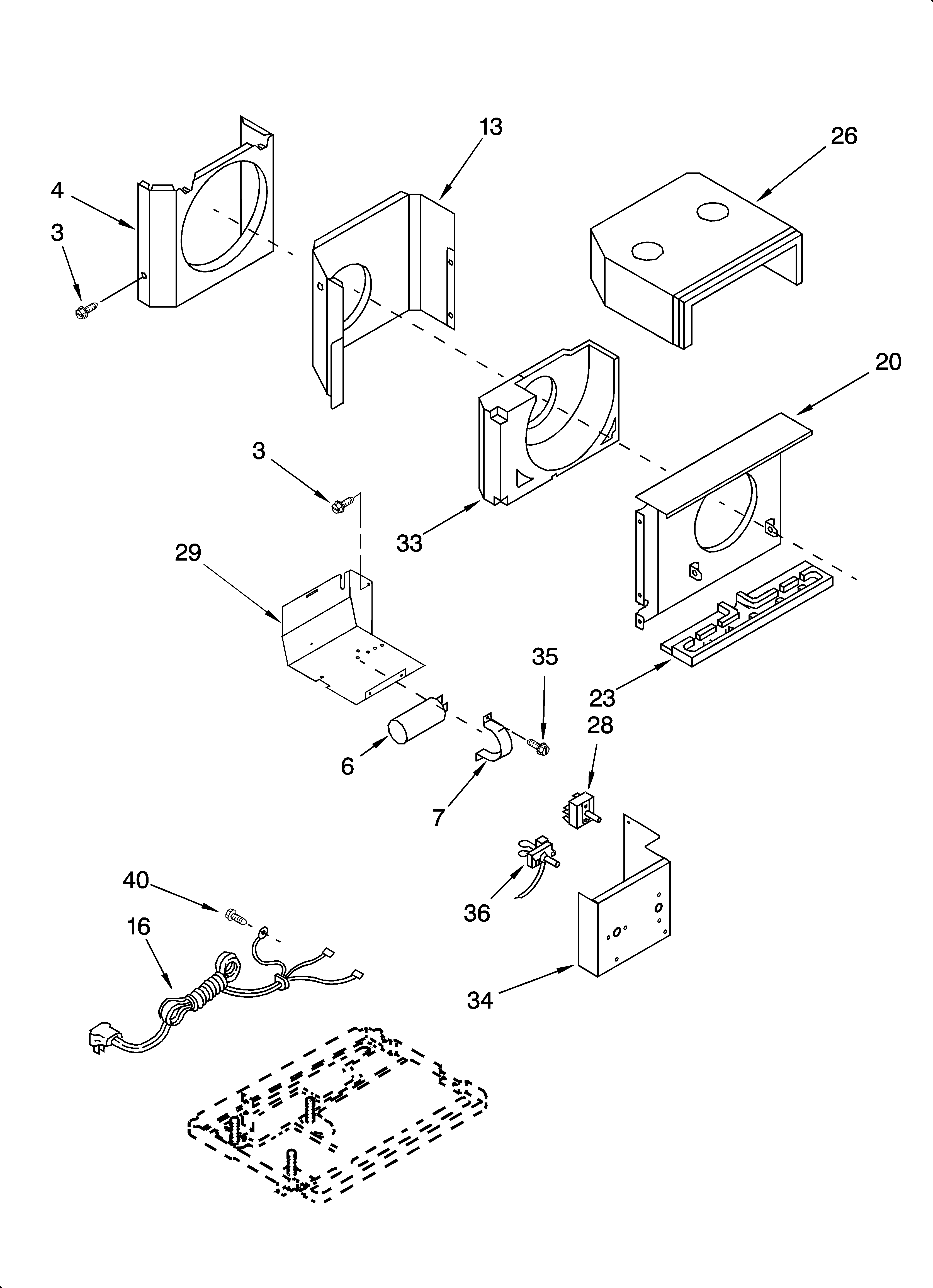 Air flow and control parts