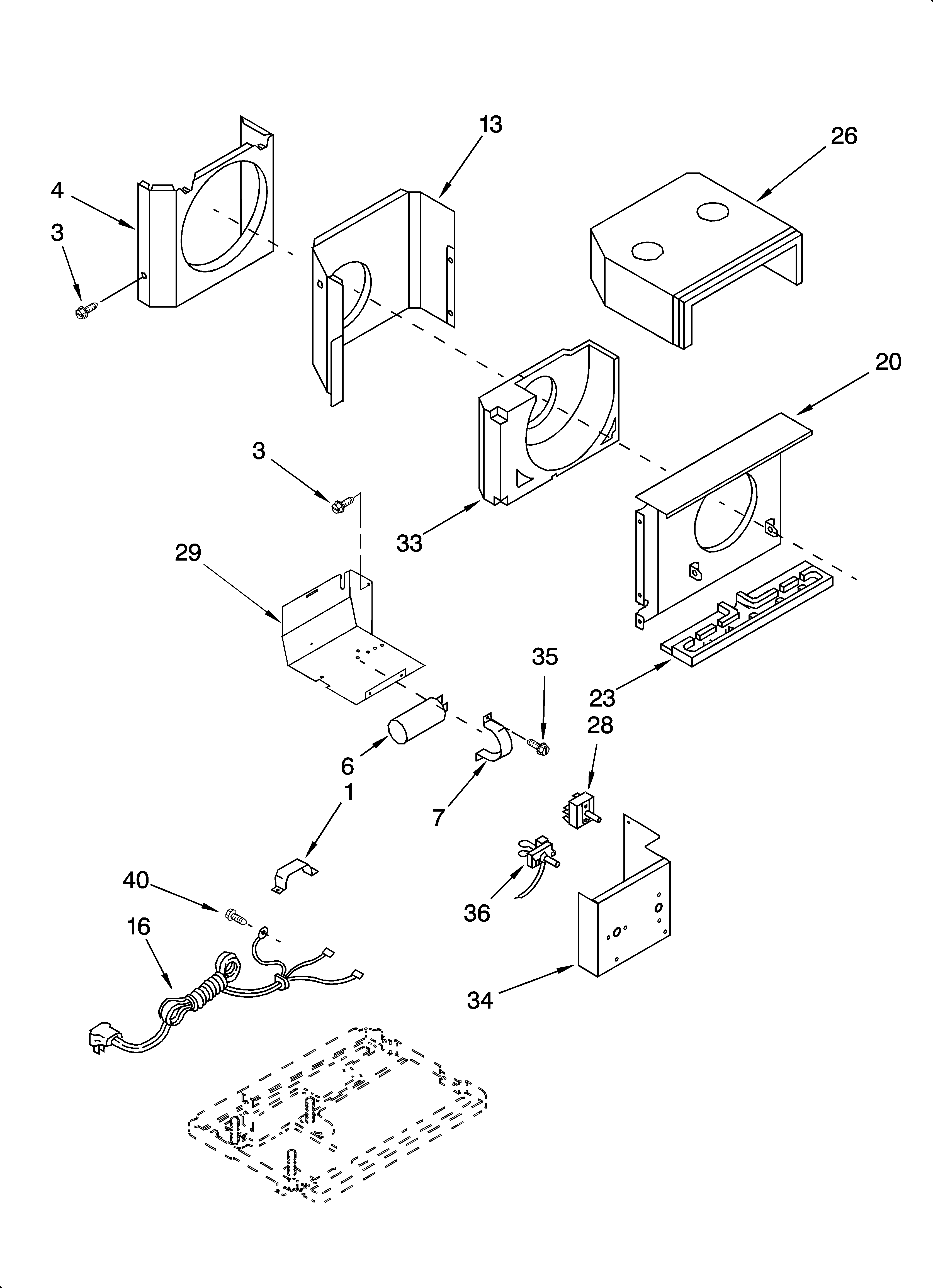 Air flow and control parts