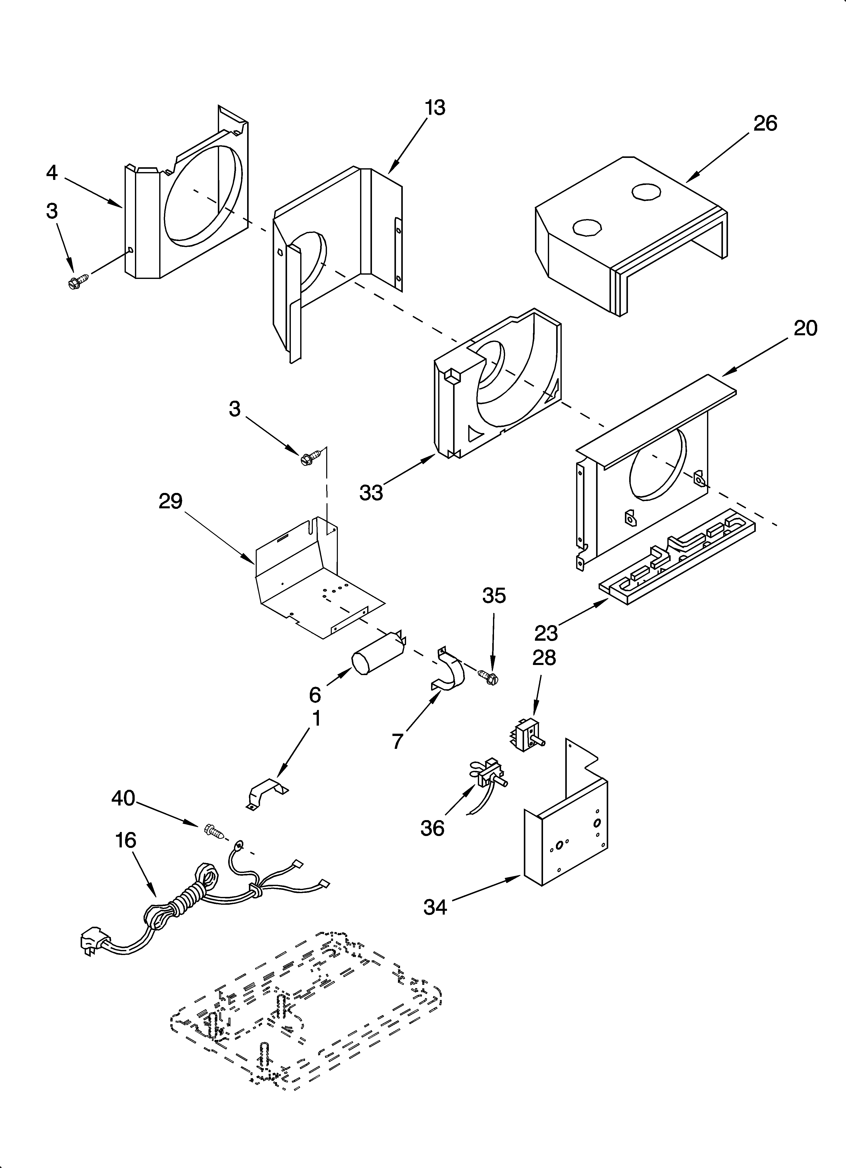 Air flow and control parts