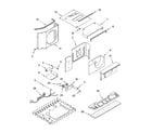 Whirlpool ACM122XP0 air flow and control parts diagram
