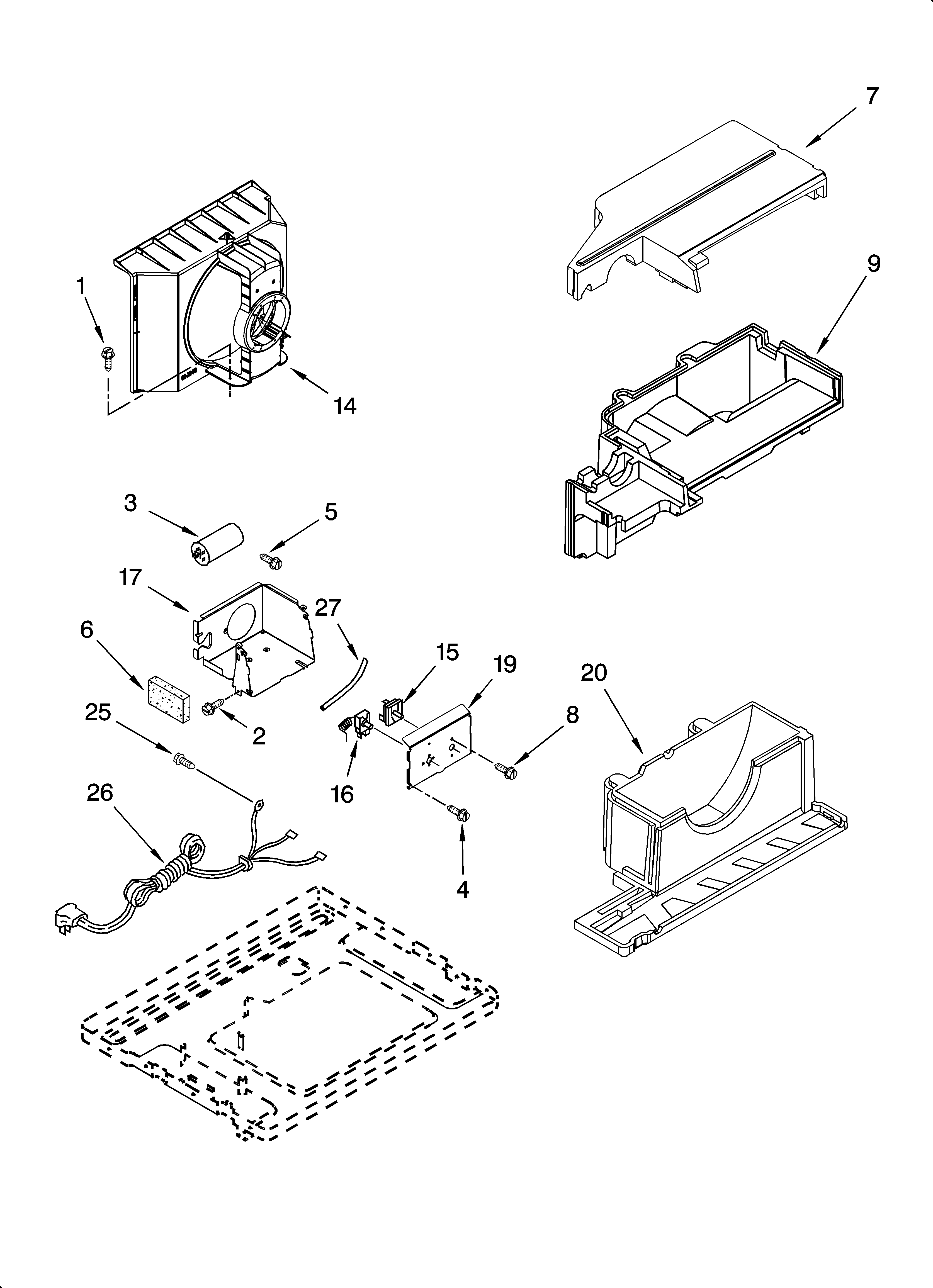 Air flow and control parts