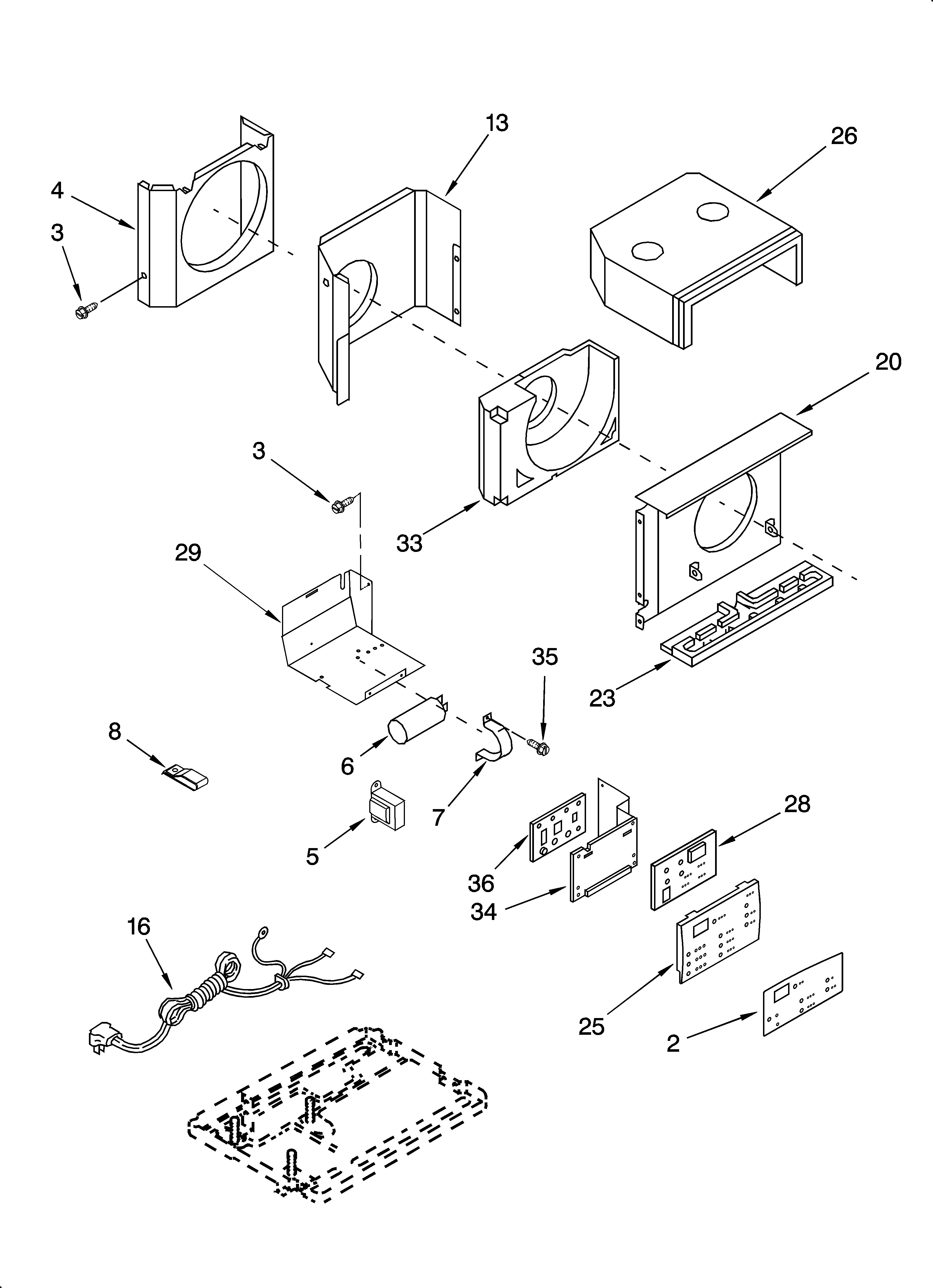 Air flow and control parts