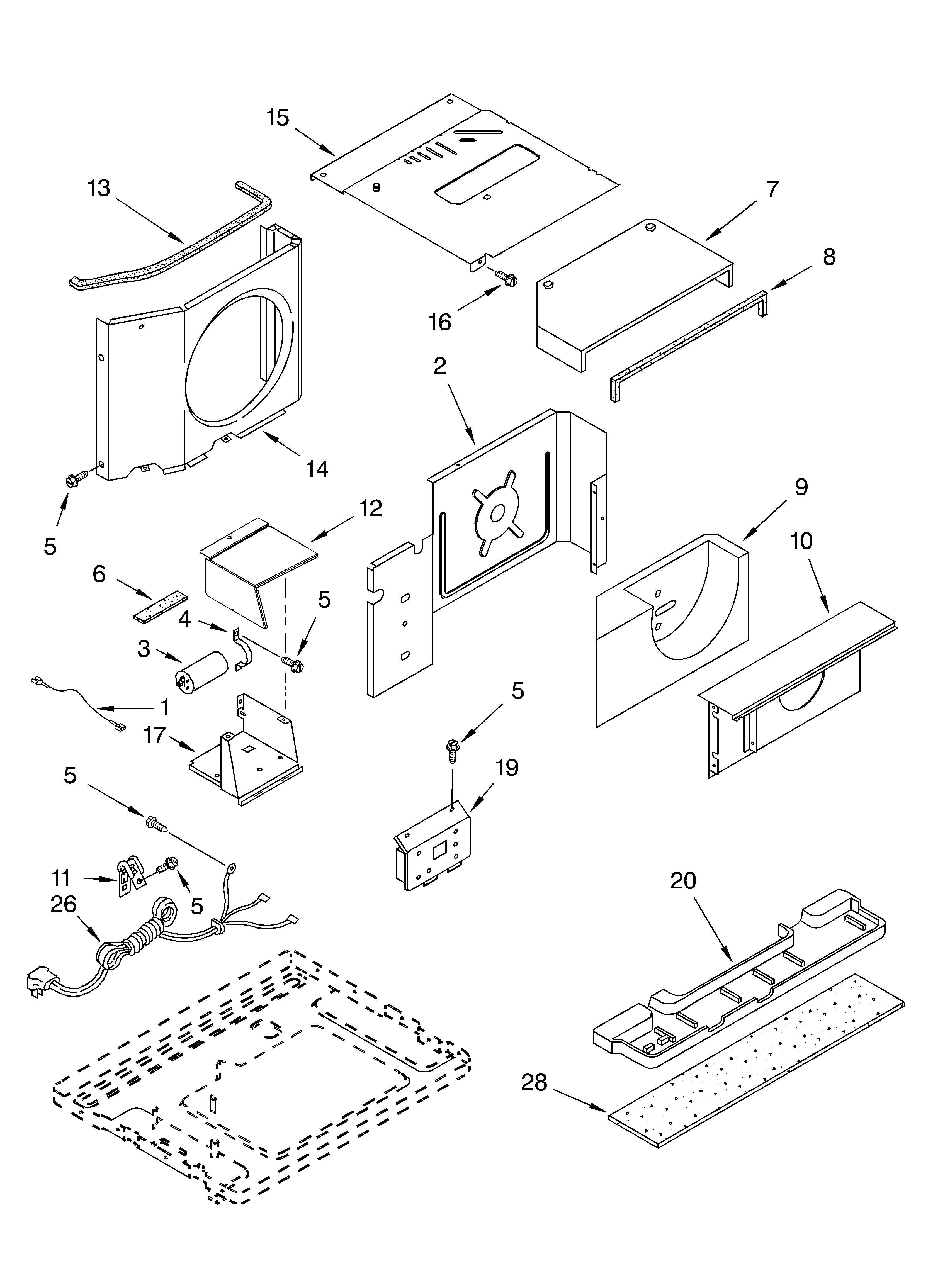 Air flow and control parts
