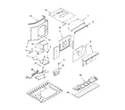 Whirlpool ACQ122XP0 air flow and control parts diagram