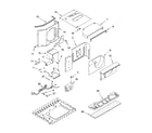 Whirlpool ACQ122XP2 air flow and control parts diagram