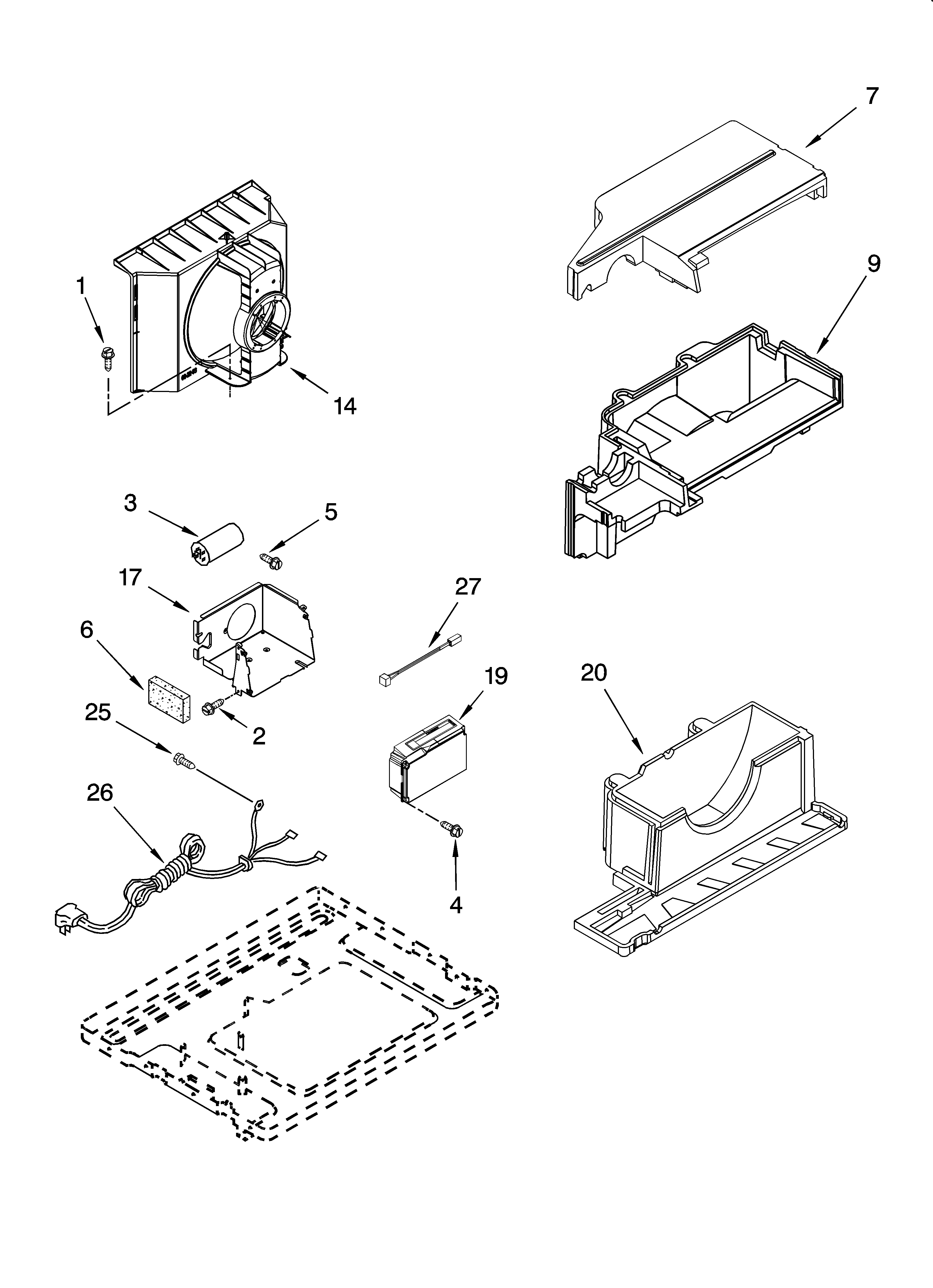 Air flow and control parts