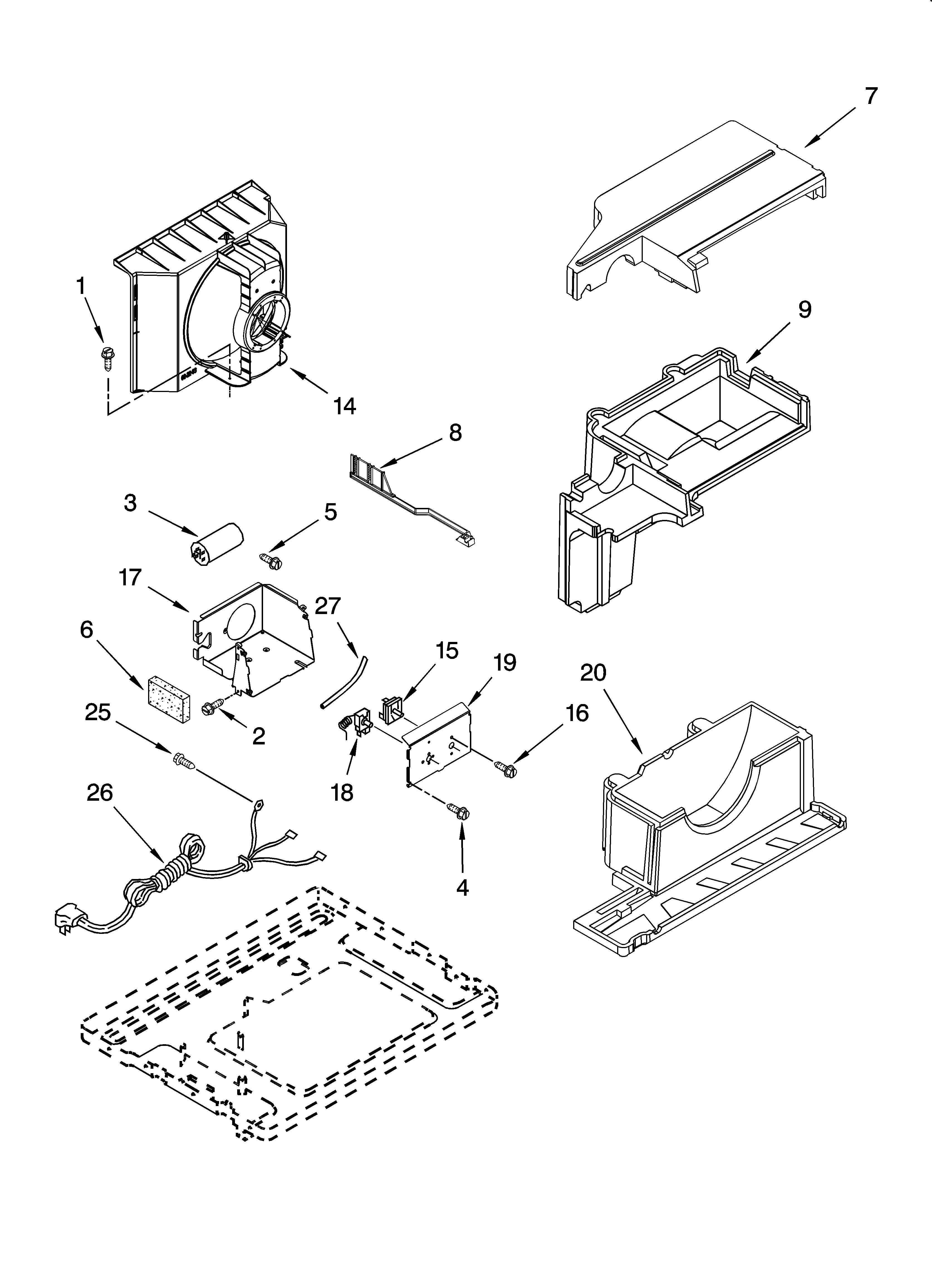 Air flow and control parts