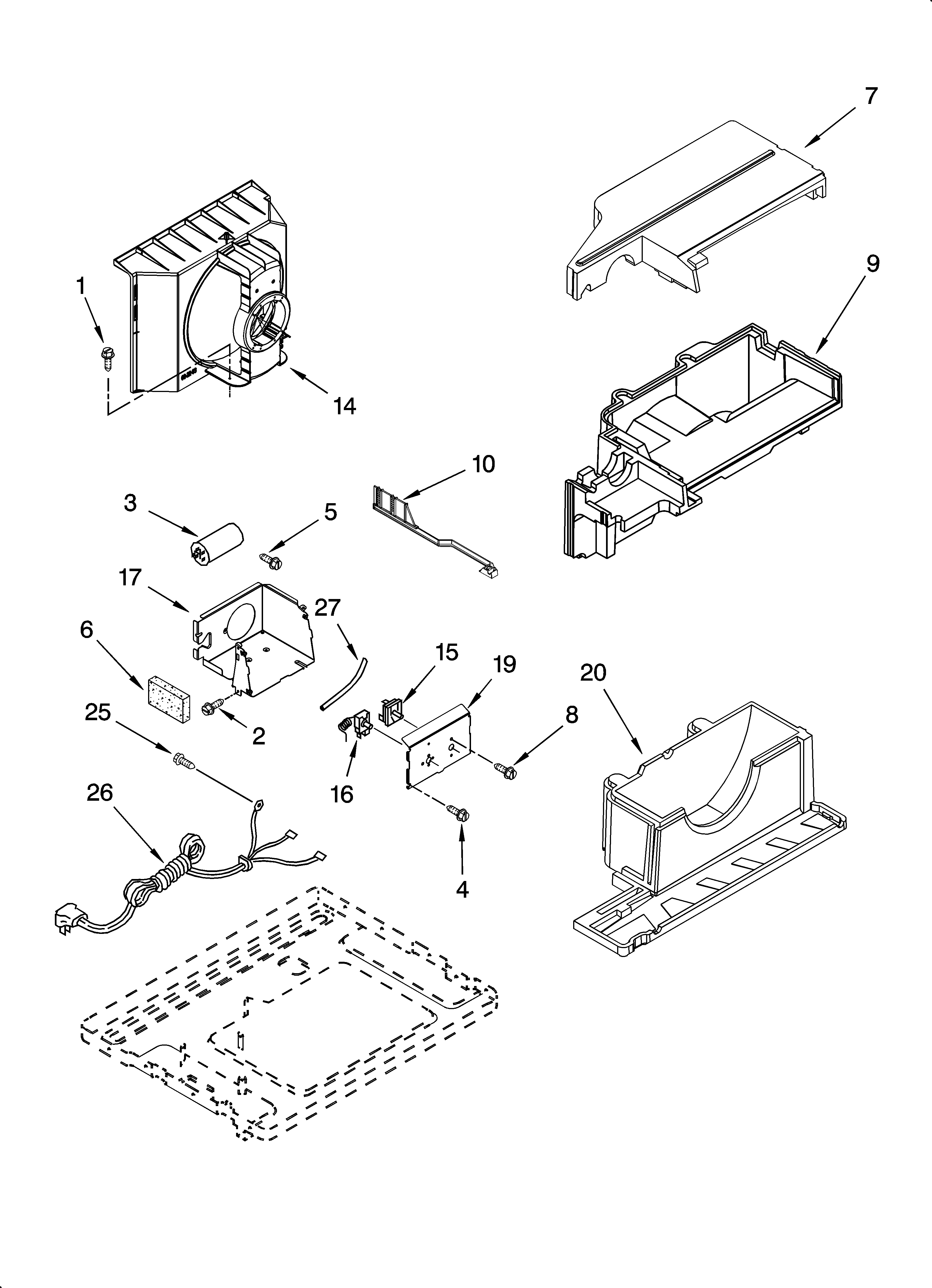 Air flow and control parts