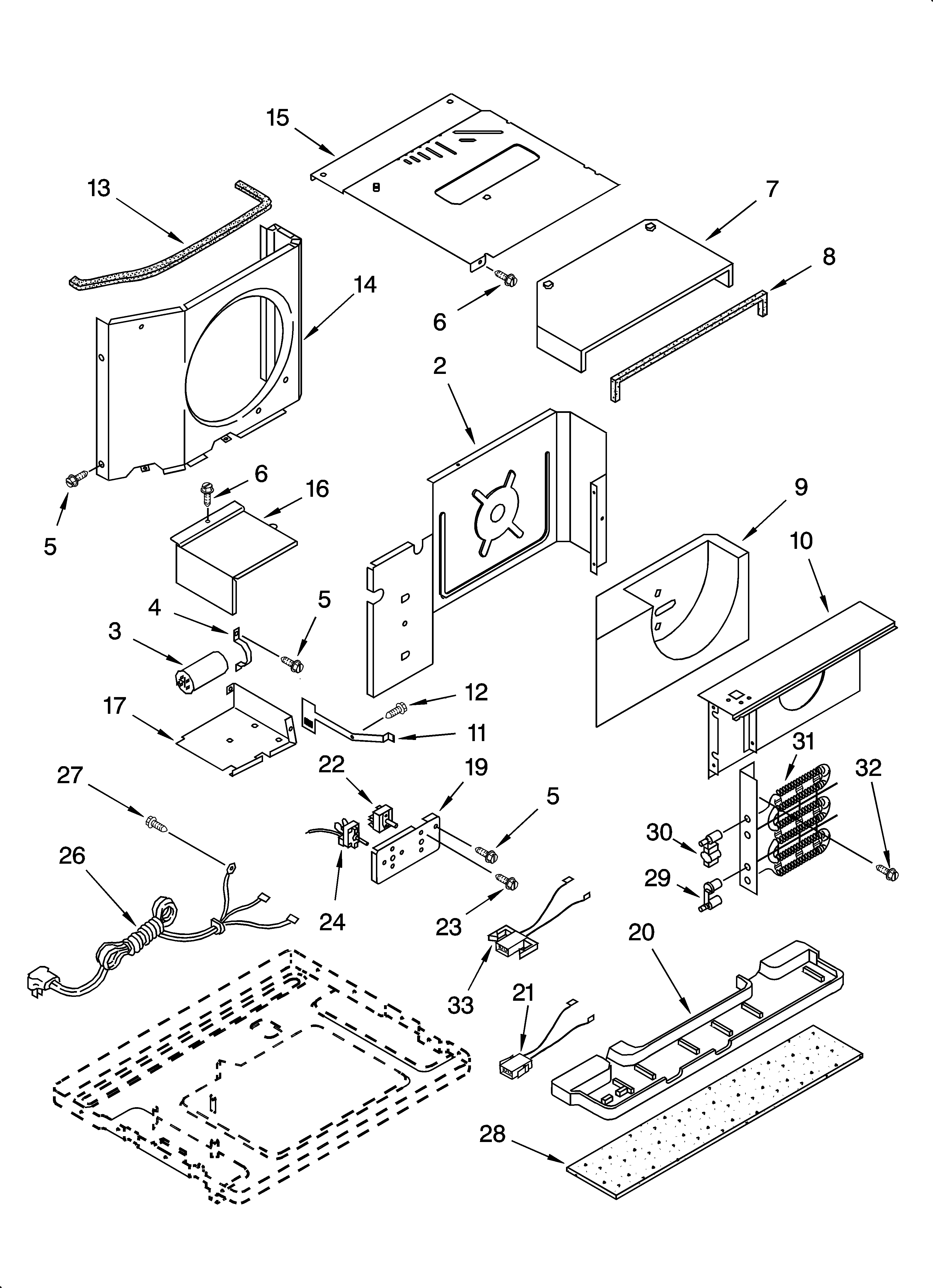 Air flow and control parts