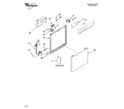 Whirlpool DU915PWST0 frame and console parts diagram
