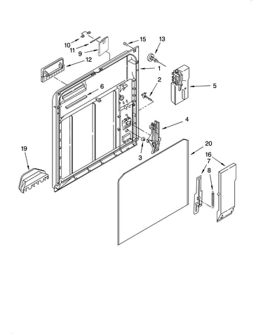 Inner door parts
