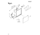 Whirlpool DU930PWSS0 frame and console parts diagram